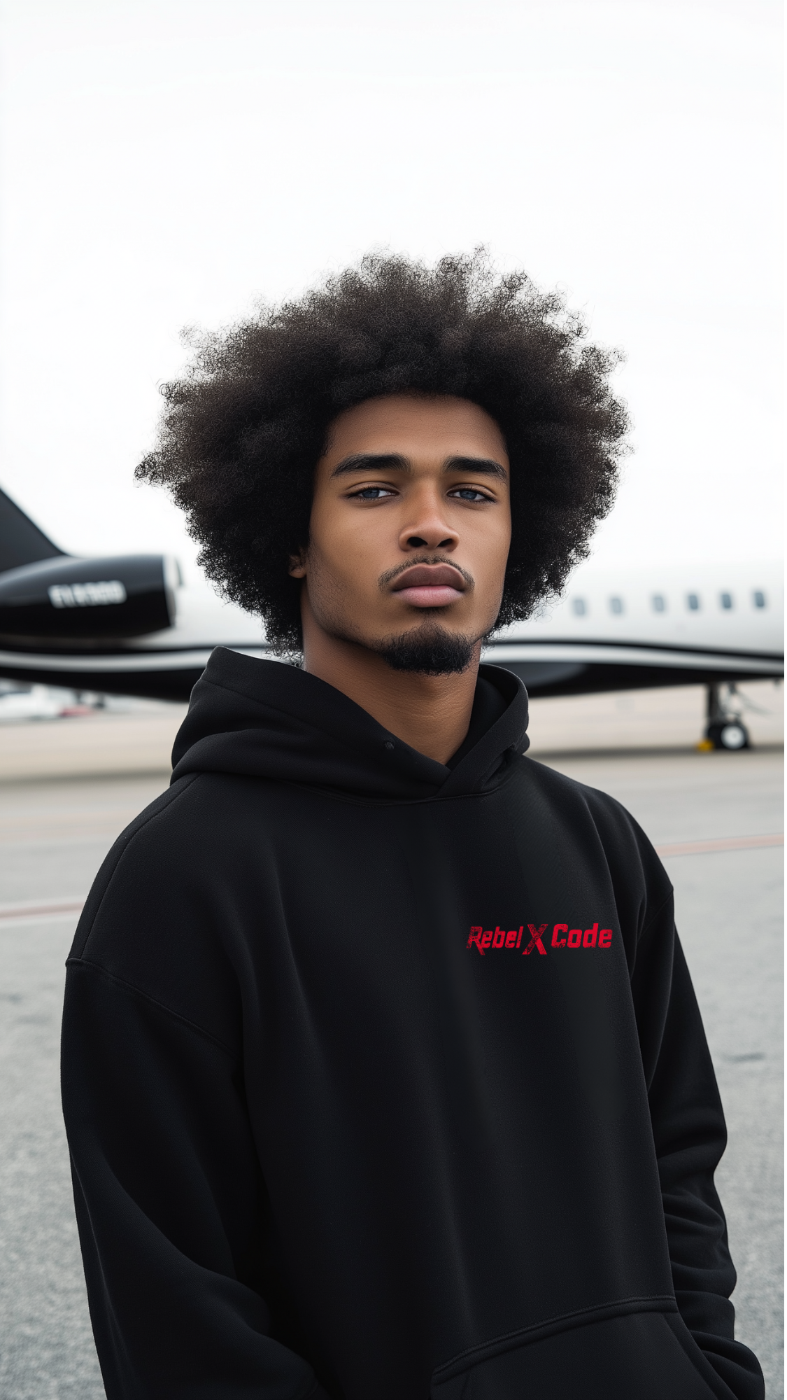 Rebel X Code "Dreadlocked Aura" Black Hoodie