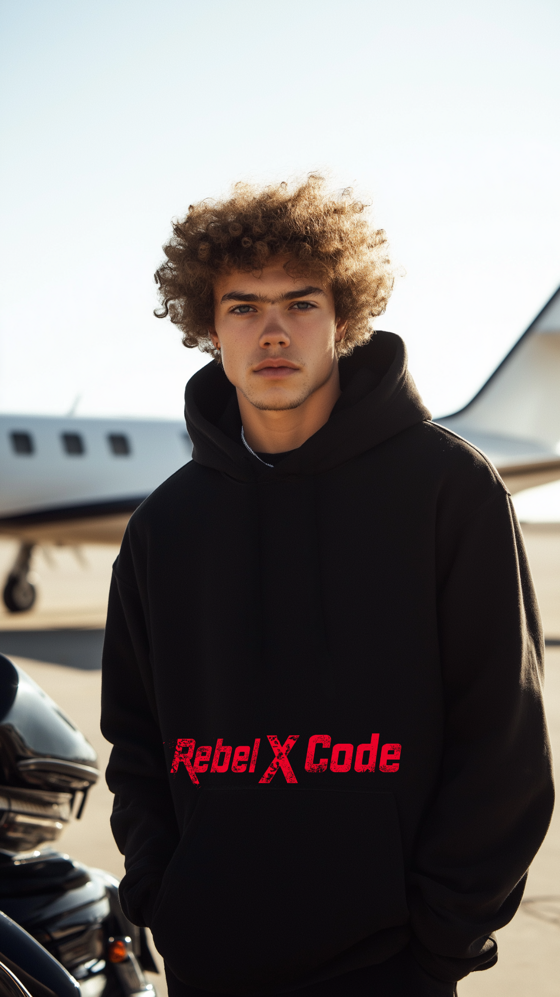 Rebel X Code "Rebel Motorcycle Club" Black Hoodie