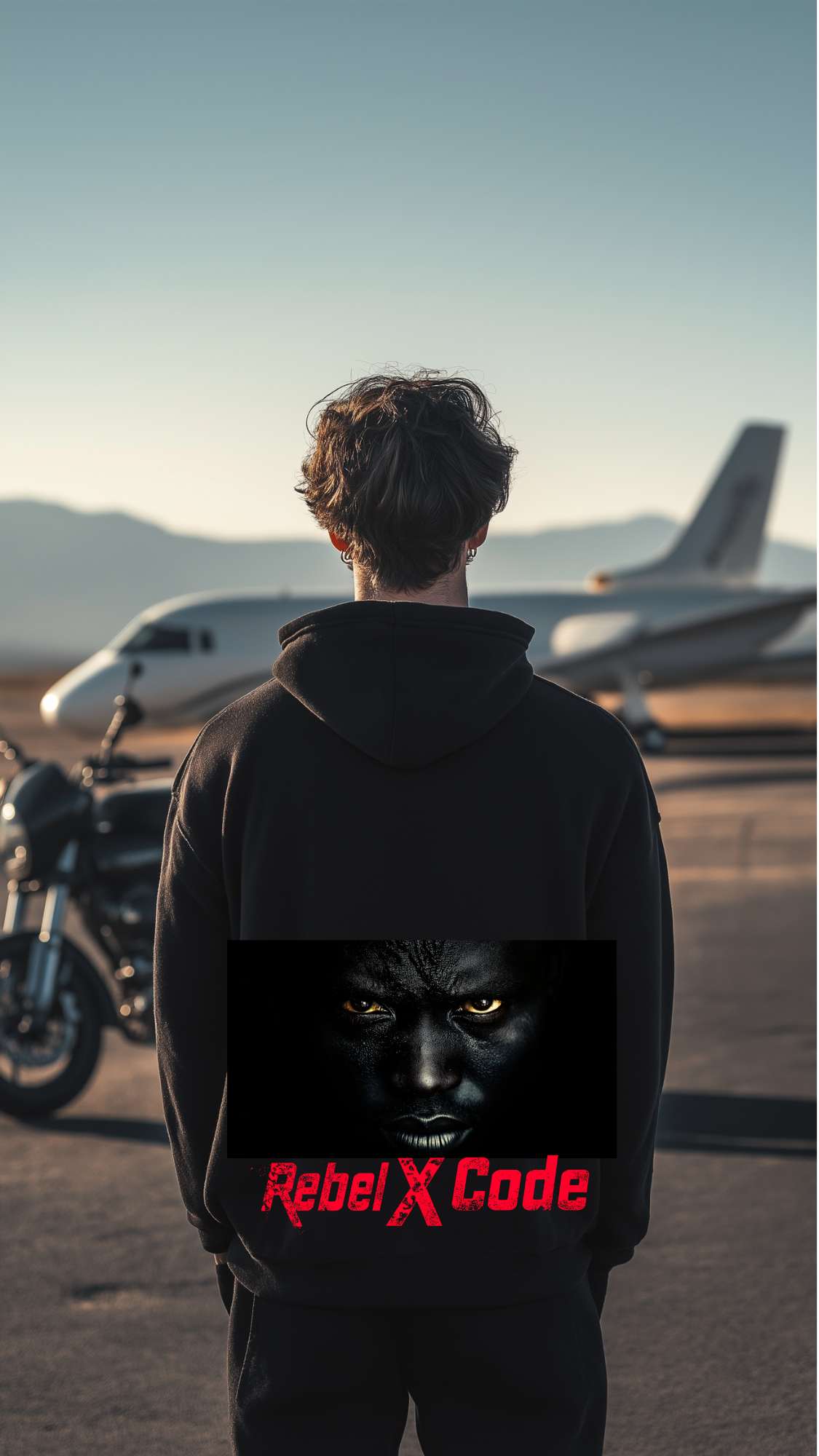 Rebel X Code "Panther Gaze" Black Hoodie