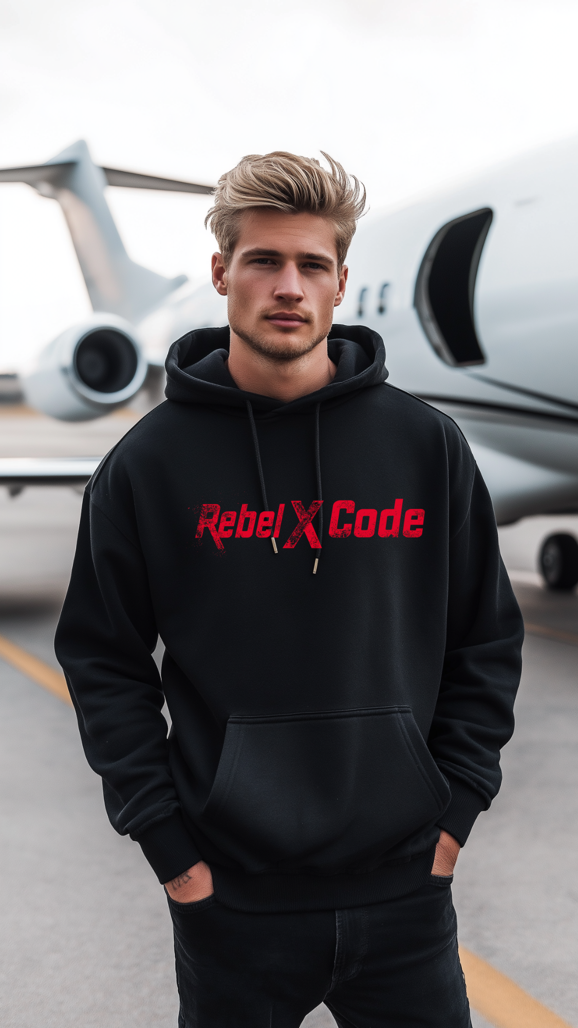 Rebel X Code "Skull City" Black Hoodie