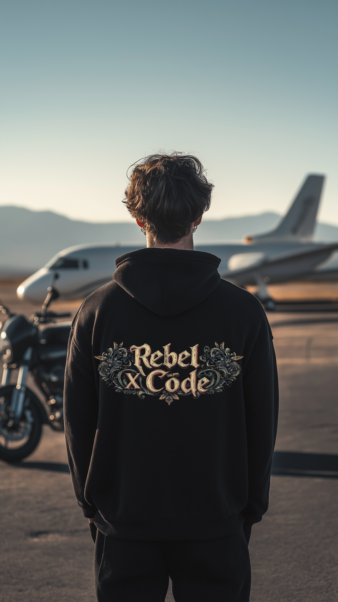 Rebel X Code "Rebellion" Black Hoodie