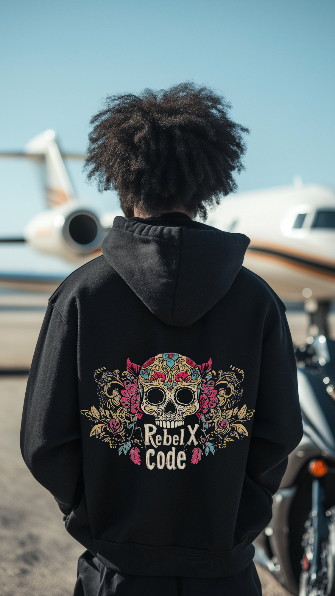 Rebel X Code "Day of the Rebel" Black Hoodie